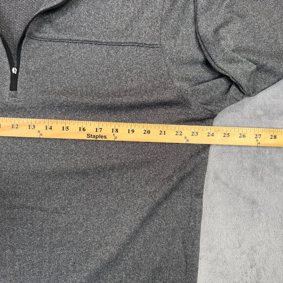 Bolle Golf 1/4 Zip Shirt Mens Large L Gray Thermal Long Sleeve Pullover Sweater - Picture 9 of 10